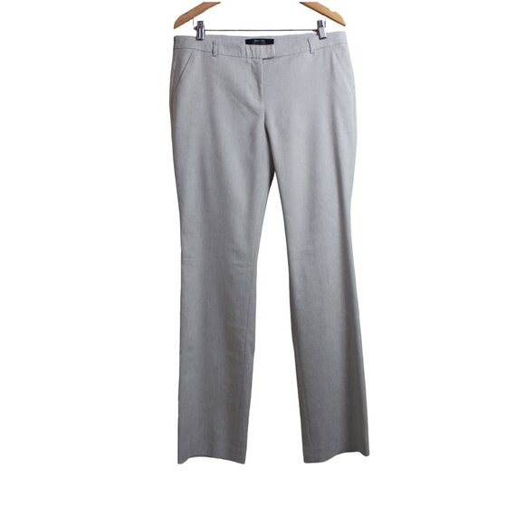 RW&CO. Taupe Linen Blend Modern Flare Suit Pants - Picture 1 of 16